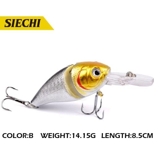 New 1pcs 8.5cm 14g 2 Sections Fishing Minnow Lure Artificial Bait Treble Hooks Fishing Tackle Fishing Crankbait lure