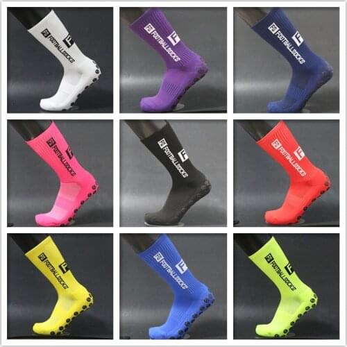 New Style FS Football Socks Round Silicone Suction Cup Grip Anti Slip Soccer Socks Sports Men Women Baseball Rugby Socks