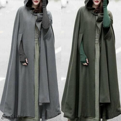 Newly Design Women Long Poncho Cape Winter Female Man Open Front Cardigan Long Coat Windproof Warm Warps Woman Trench Coat