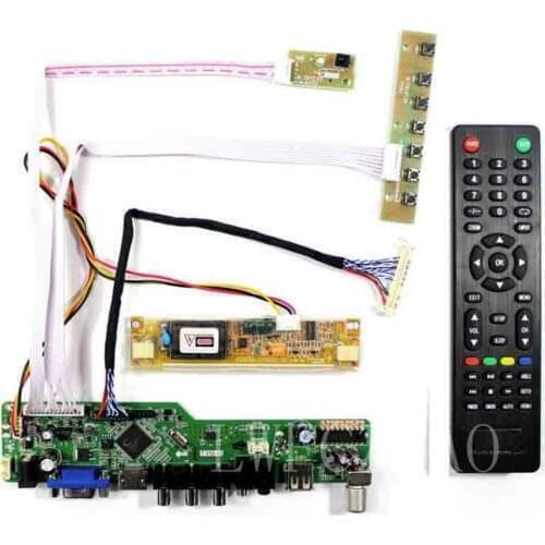 New TV Monitor Board Kit for B170PW02 V0 / B170PW04 V0 TV+HDMI+VGA+AV+USB 1440x900 LCD LED screen Controller Board Driver