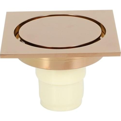New Rose Gold Shower Drain Sink Bathtub Drainer Bathroom Toilet Kitchen Balcony Universal Floor Drain