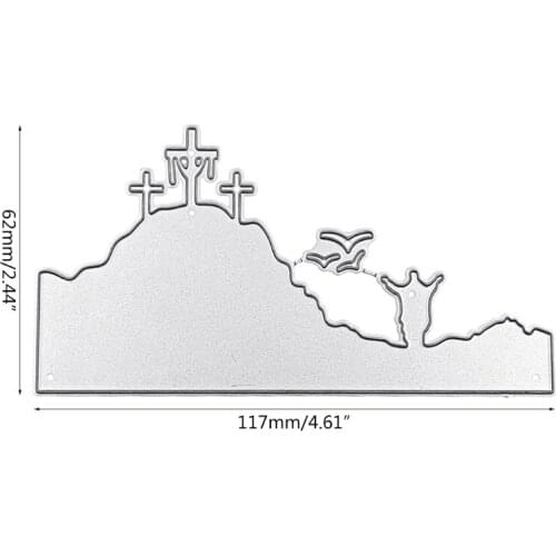 Easter Cross Metal Cutting Dies Stencil Scrapbooking DIY Album Stamp Paper Card