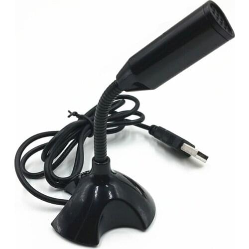 Professional Adjustable USB Laptop Microphone Mini Studio Speech Condenser Microphone Stand Mic With Holder For Desktop PC