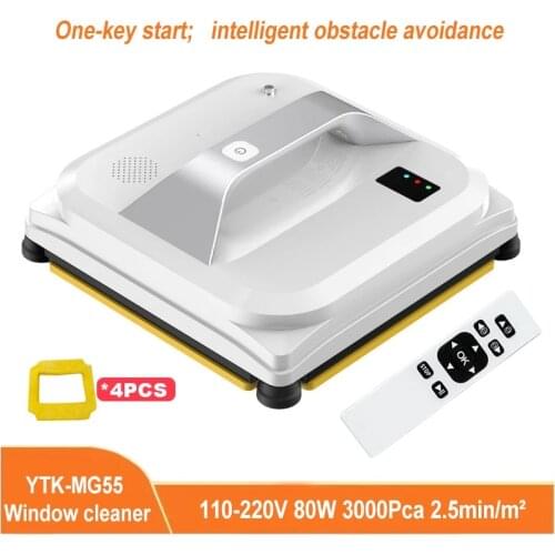 Home Electric Window Cleaner Robot Intelligent Recognition Of Borderless Glass 3000Pca Suction Anti-drop Window Cleaner