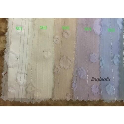 Fancy chiffon gold and silver thread rotten flower clothing fabric