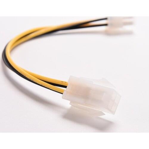 1PC 20cm ATX 4Pin Male To 4Pin Female PC CPU Power Supply Extension Cable Cord Connector Adapter Wholesale