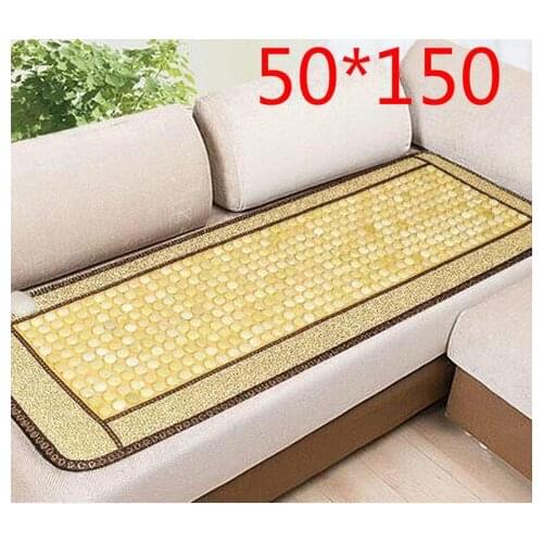 Comfortable home massage mattress topaz sofa cushion germanium stone tomalin heating body massager health cushion 220 v