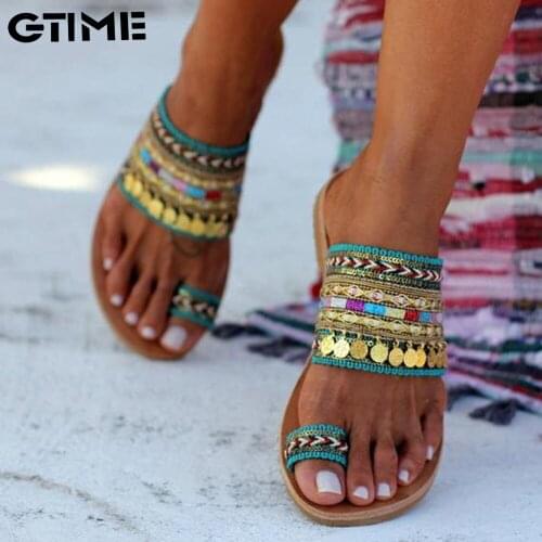 Women Artisanal Sandals Flip-Flops Handmade Greek Style Boho Flip Flop Sandals Streetwear Fashion Shoes Women #SJPAE-118