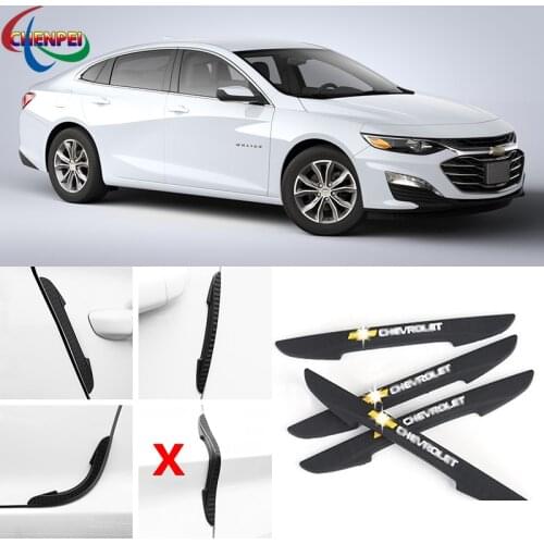 4PCS Car Door Anti-Collision Bumper Strip Guards Side Protector Sticker For Chevrolet Exterior Decoration Accessories