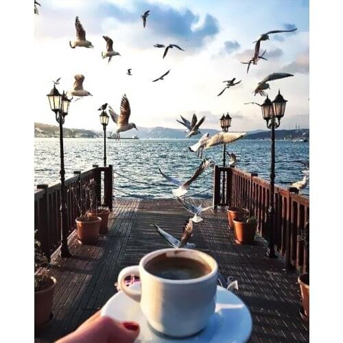 40×50CM DIY Painting By Numbers Picture Colouring Zero Basis HandPainted Oil Painting Unique Gift Home Decor