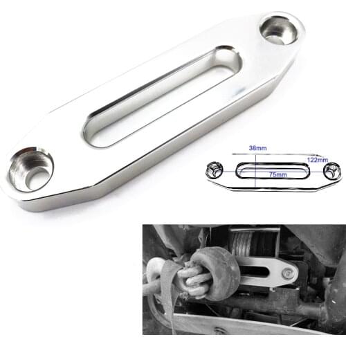 4000LBS Alumimum Hawse Fairlead For Synthetic Winch Rope Cable Lead SUV ATV UTV Universal