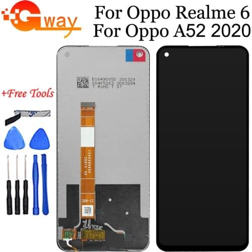 6.5" For Oppo Realme 6 RMX2001 LCD / Oppo A52 2020 CPH2069 LCD Display Touch Screen Digitizer Assembly With Frame Spare Parts