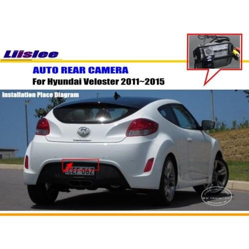 Car Parking Camera / Reverse Camera For Hyundai Veloster 2011~2015 / RearView Camera / License Plate Lamp OEM