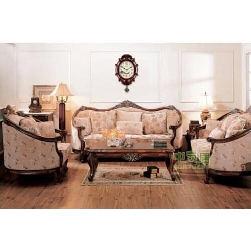 A large sitting room of Europe type style wall clock pendulum clock/household/bedroom mute clock/retro clock supe