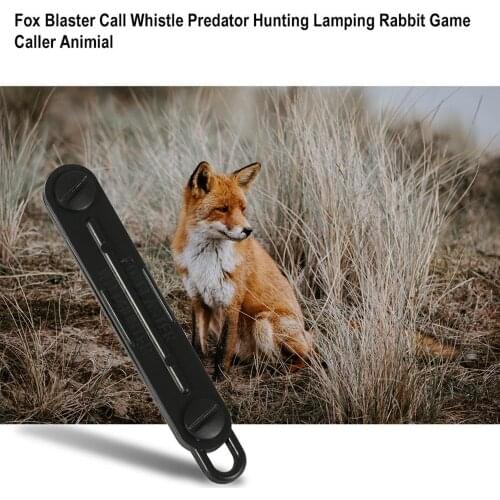 Black Outdoor Fox Down Fox Blaster Call Whistle Predator Hunting Camping Calling Rabbit Game Caller Animal 2018 wholesale
