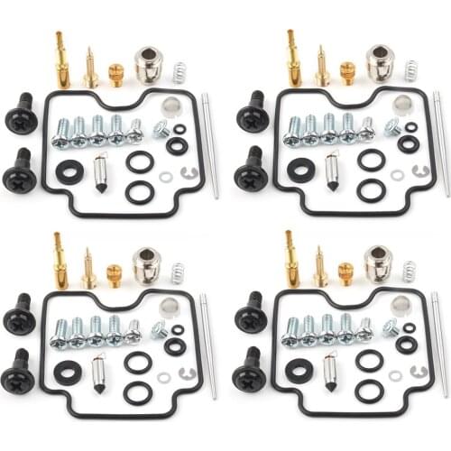 4 sets Motorcycle Carburetor Carb Rebuild Repair Kits For 1998-2006 Suzuki GSX600F Katana