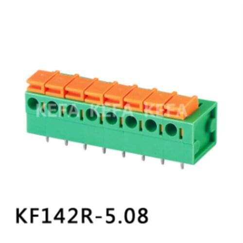 KEFA KF142R-5.08 22-14AWG 5.08mm 300V 10A Spring 5.08 Blocks Wire Power Terminal Block