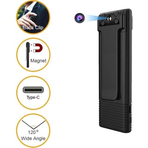 GJUELIRRA B21 HD 1080P Mini Camera Portable Digital Video Recorder Body Camera Night Vision Recorder Miniature Magnet Camcorder