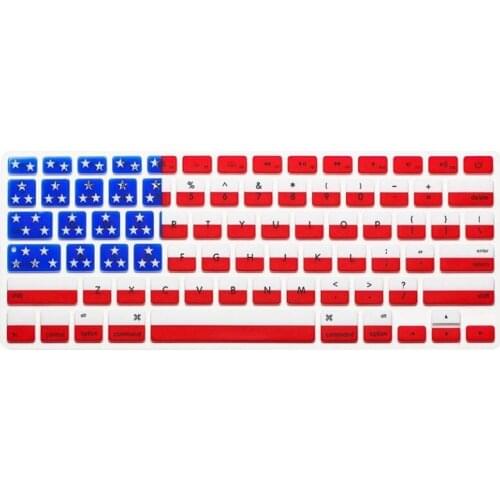 Fashion National Flag Style Silicone Keyboard Protector Protective Film for Apple Macbook 12" (US Version) MEAFO