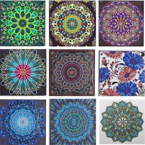 5D DIY Special Shaped Diamond Painting Mandala Kits DIY Diamond Art Paint Cross Stitch for Adults and Kids