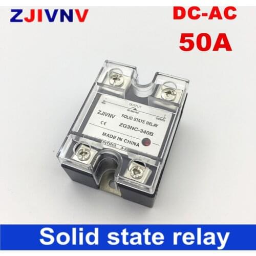 Single phase solid state relay 50amp SSR DC to AC basic type SSR/ ZG3NC-350B high voltage 1 phase 50A