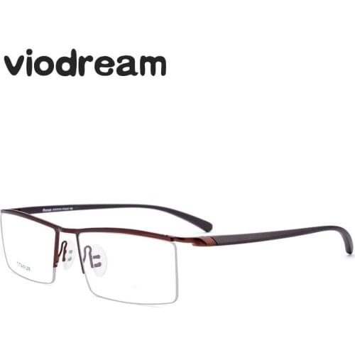 Viodream Titanium Glasses Frame Tr90 legs Myopia Spectacle Optical Glasses Frame Prescription Eyewear Eyeglasses Frames 8332