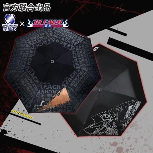 Bleach Anime Folding Umbrella Role Kuchiki Byakuya Bankai Senbonzakura Urahara Kisuke Action Figure Cospaly Birthday Gift
