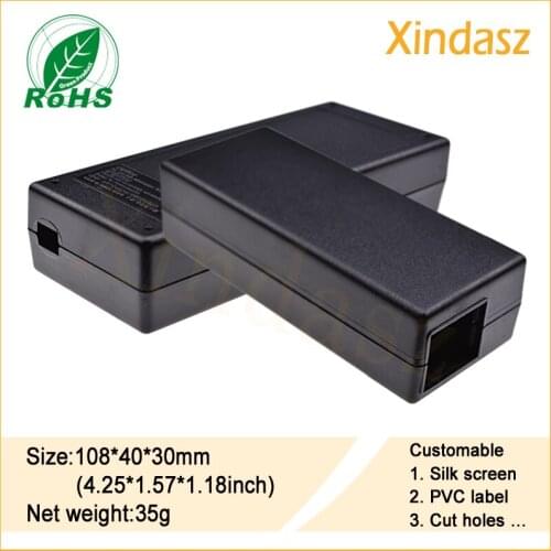 108*40*30mm Free shipping plastic box enclosure electronic oem plastic enclosure,customized plastic case electronic