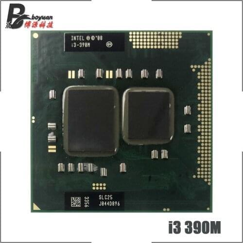 Intel Core i3-390M i3 390M SLC25 2.6 GHz Dual-Core Quad-Thread CPU Processor 3W 35W Socket G1 / rPGA988A