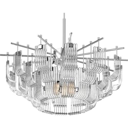 Luxury bedroom living room dining room glass decorative chandelier light luxury fashion post-modern chandelier
