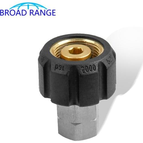 High Pressure Washer M22-14（15）to NPT1/4 Adaptor For Karcher HDS Gun Hose Joint Car Wash Adaptor