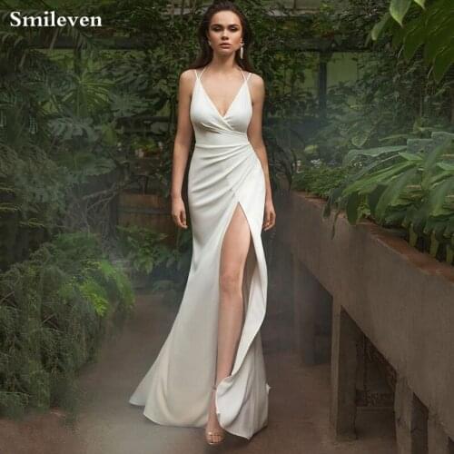 Smileven Satin Wedding Dresses