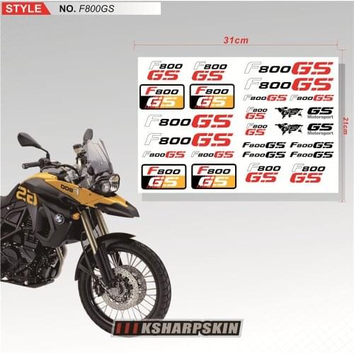 New Motorcycle Reflective Sticker Body fuel tank helmet Waterproof logo decal For BMW F800GS f800 gs sign sticker