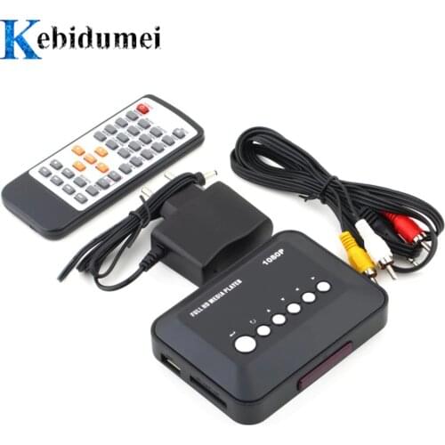 1080P HD Media player TV Videos for SD MMC RMVB MP3 Multi TV USB HDMI-compatible Media Player Box Support USB Hard Disk drive