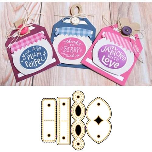 4pcs/Set Hang Ups Borders Metal Cutting Dies for DIY Scrapbooking Photo Paper Cards Decorative Crafts Die Cuts