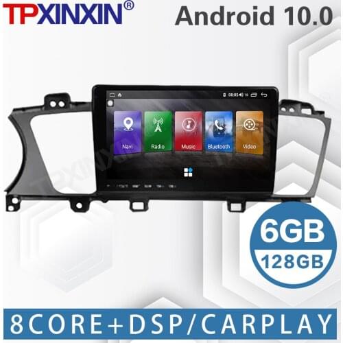 6+128G For kia k7 Cadenza 2013-2017 Android 10.0 Car Carplay Head Unit DSP stereo radio multimedia video player GPS Navigation