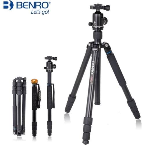 A2682TV2 Benro Tripod Aluminum Tripod Kit Monopod For Camera With V2 Ball Head Carrying Bag Max Loading 18kg DHL Free Shipping