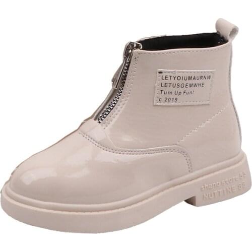 Girls Ankle boots 2019 Autumn and Winter New Fashion Wild Childrens Boots Princess Boys British Letter Kids Booties Child Shoe