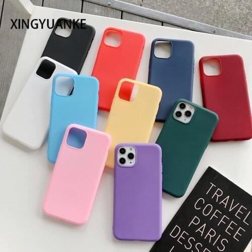 Candy Color Shockproof Phone Case For Samsung Galaxy S20 FE S10 S9 S8 Plus S7 Edge S10E Note 10 Lite Soft Silicone Back Cover