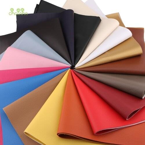 Chainho,Solid Color Synthetic Leather Fabric,Wear-Resistant,Soft,For DIY Quilting Sewing,Bags,Shoes,Chair&Sofa,PU Material,DA011