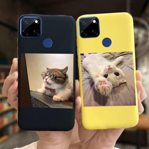 For OPPO Realme C12 Case 6.5 inch Funny Cute Animals Patterns soft Cover Bumper For Realme C12 C 12 REALMLc12 Cover Coque Fundas