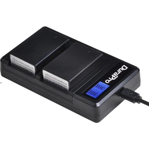 DuraPro 1040mAh 7.4V LP-E17 LP E17 Camera Battery + LCD USB Charger for Canon EOS Rebel T6i 750D T6s 760D M3 8000D Kiss X8i