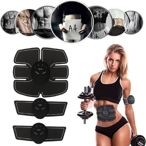 EMS Wireless Muscle Stimulator Trainer Vibration Abdominal Muscle Exerciser Loss Weight Slimming Training Gym Workout Equipment