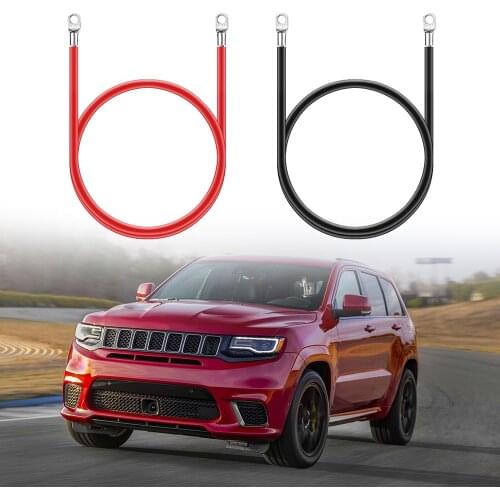 1 Pair 100A 5AWG Power Cable Black & Red Wire Resin and Copper Material for FLAMEZUM Power Inverter Pure Sine Wave High Quality