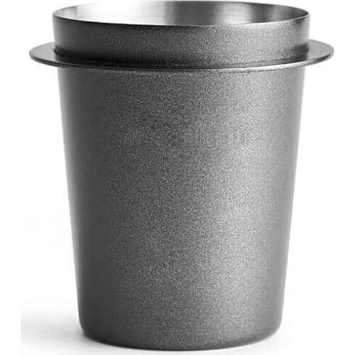 Stainless Steel Dosing Cup Coffee Sniffing Mug Powder Feeder for 58mm Espresso Machine Portafilter Coffee Tamper