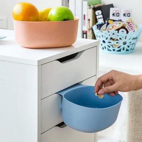 Kitchen Cabinet Hanging Garbage Waste Bin Can Trash Barrel Storage Container
