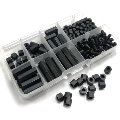 M3 M4 Nylon Spacer Hex Screw Kit , PCB Hex Standoffs Column Double-pass Fasteners,F008