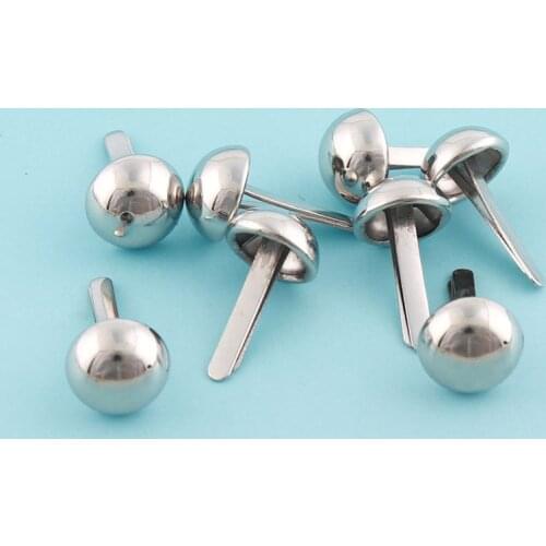 Nickle Purse Feet 100pcs 7mm Mini Nailheads Spots Metal Handbag bottoms Studs Cone Spots Nailheads Studs for Bag/ Belt Leather