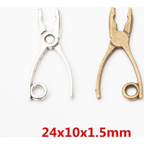 New 60 pcs Zinc alloy pliers pendant DIY charm Fashion Bracelet Necklace Jewelry Accessories 5876