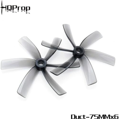 Wholesale Dropship 50Pairs HQPROP Duct 75MMX6 75mm 6-Blade 3inch PC Propeller for RC FPV Racing Freestyle Cinewhoop Duct Drones